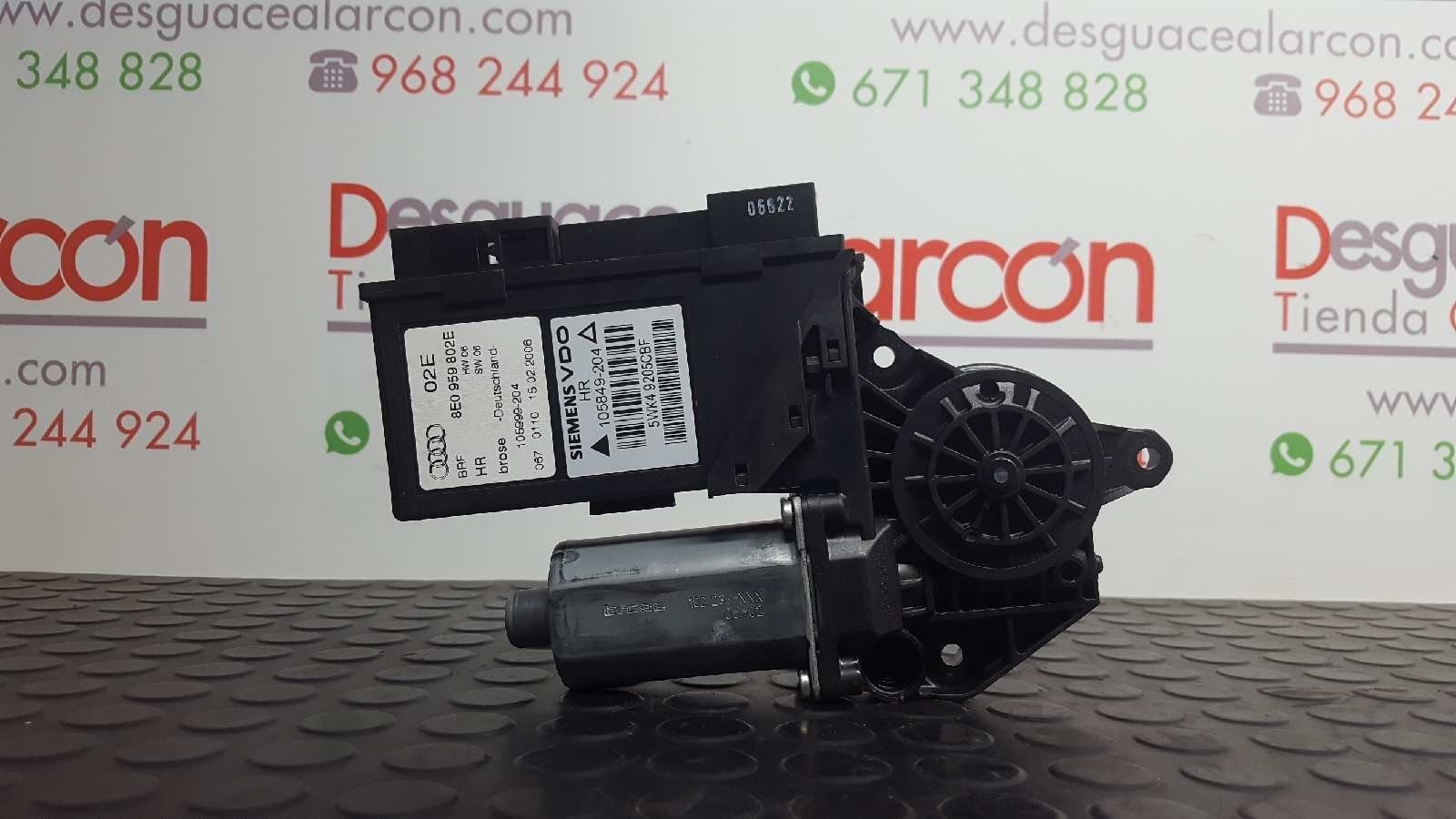 Peças - Motor Elevador Traseiro Direito Audi A4 Berlina (8E) 1.9 Tdi